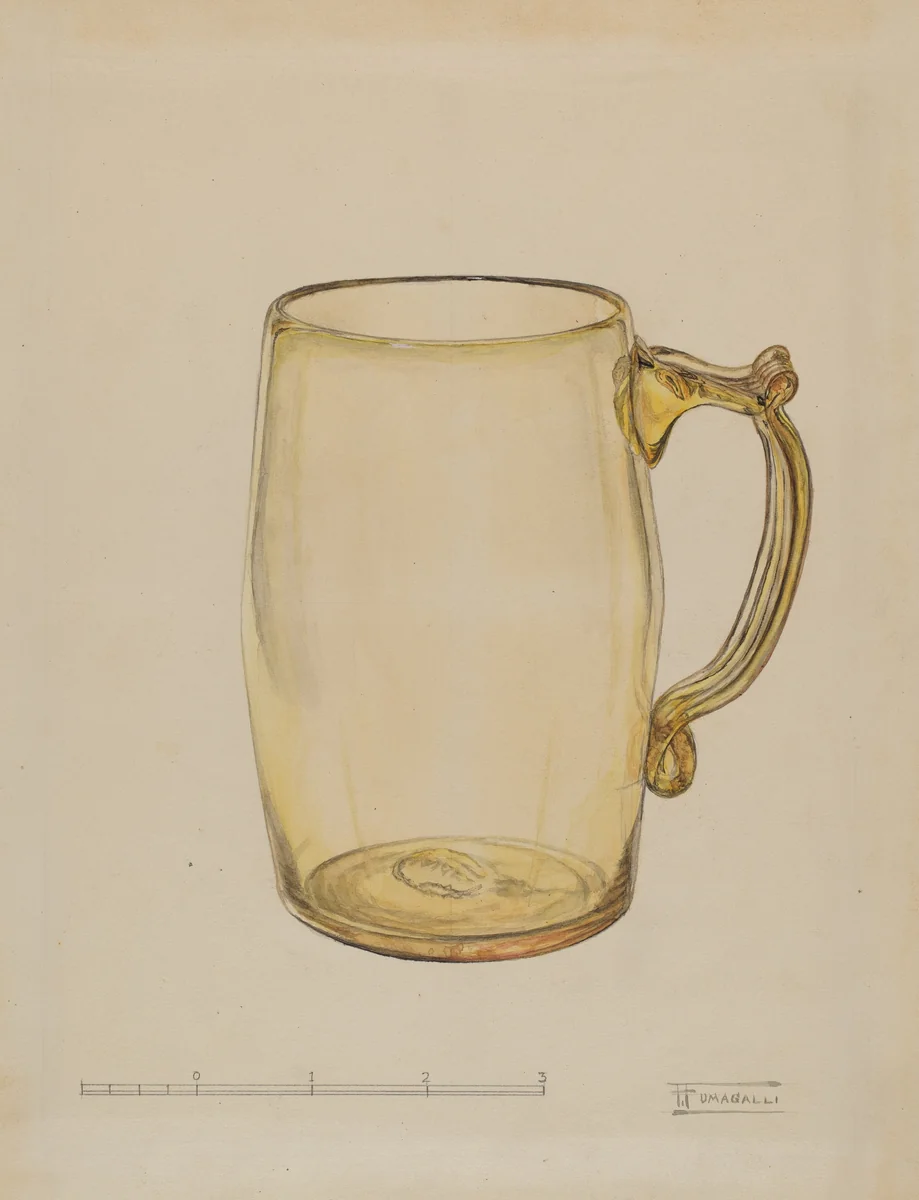 Mug by Frank Fumagalli, index of american design, 1935-1942