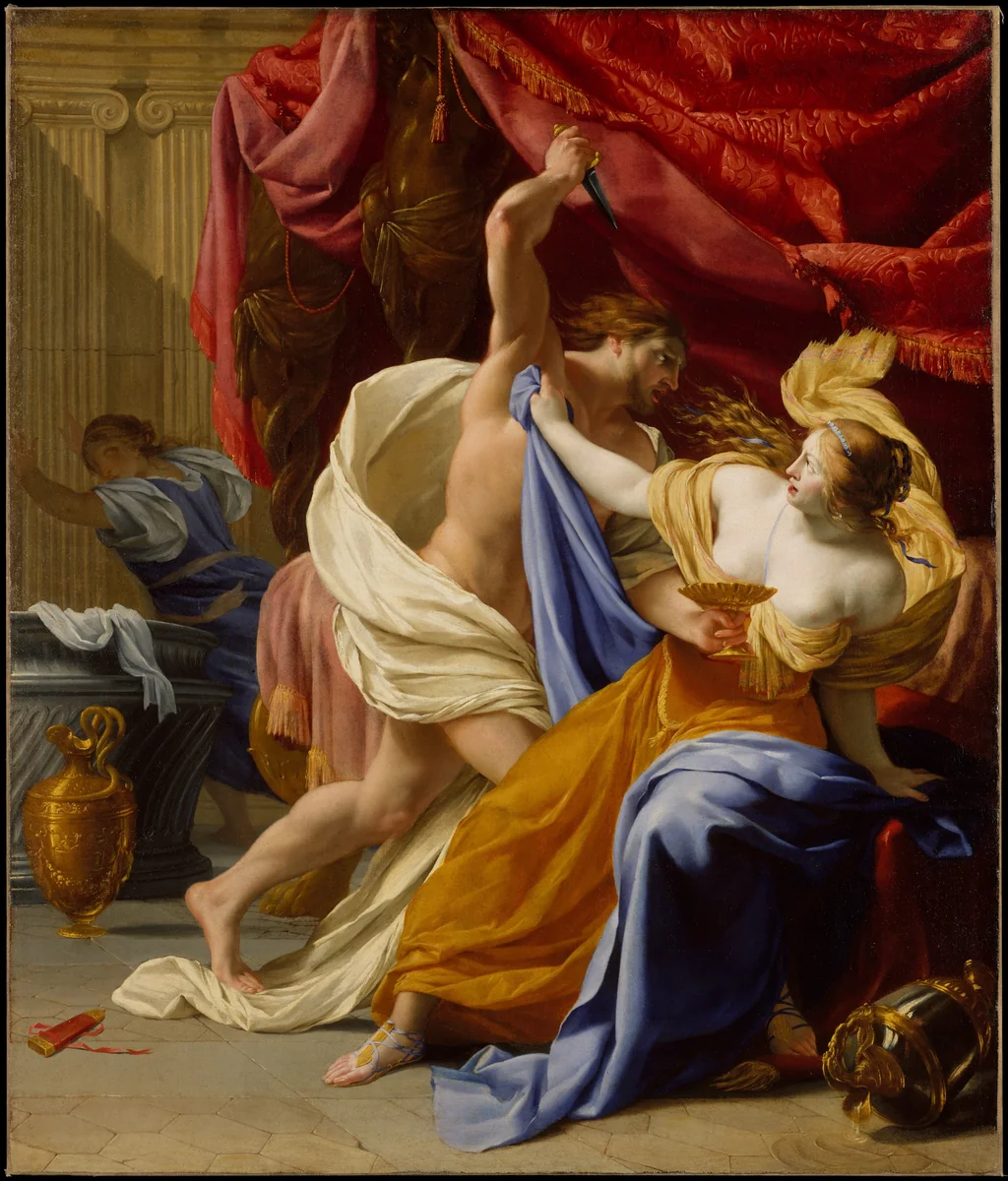 The Rape of Tamar by Eustache Le Sueur, painting, 1635-1645