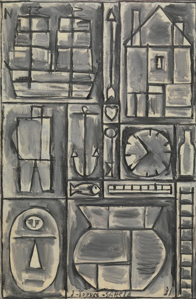 Composition by Joaquín Torres-García, painting, 1931