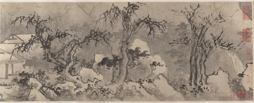 Winter landscape by Jiang Song, painting, 1500-1549