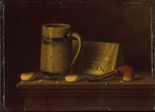 New York Daily News by William Michael Harnett, artwork, 1888