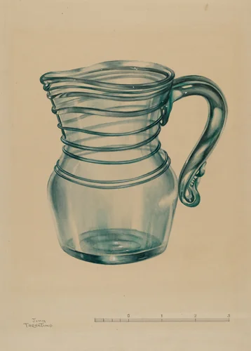 Pitcher by John Tarantino, index of american design, 1937