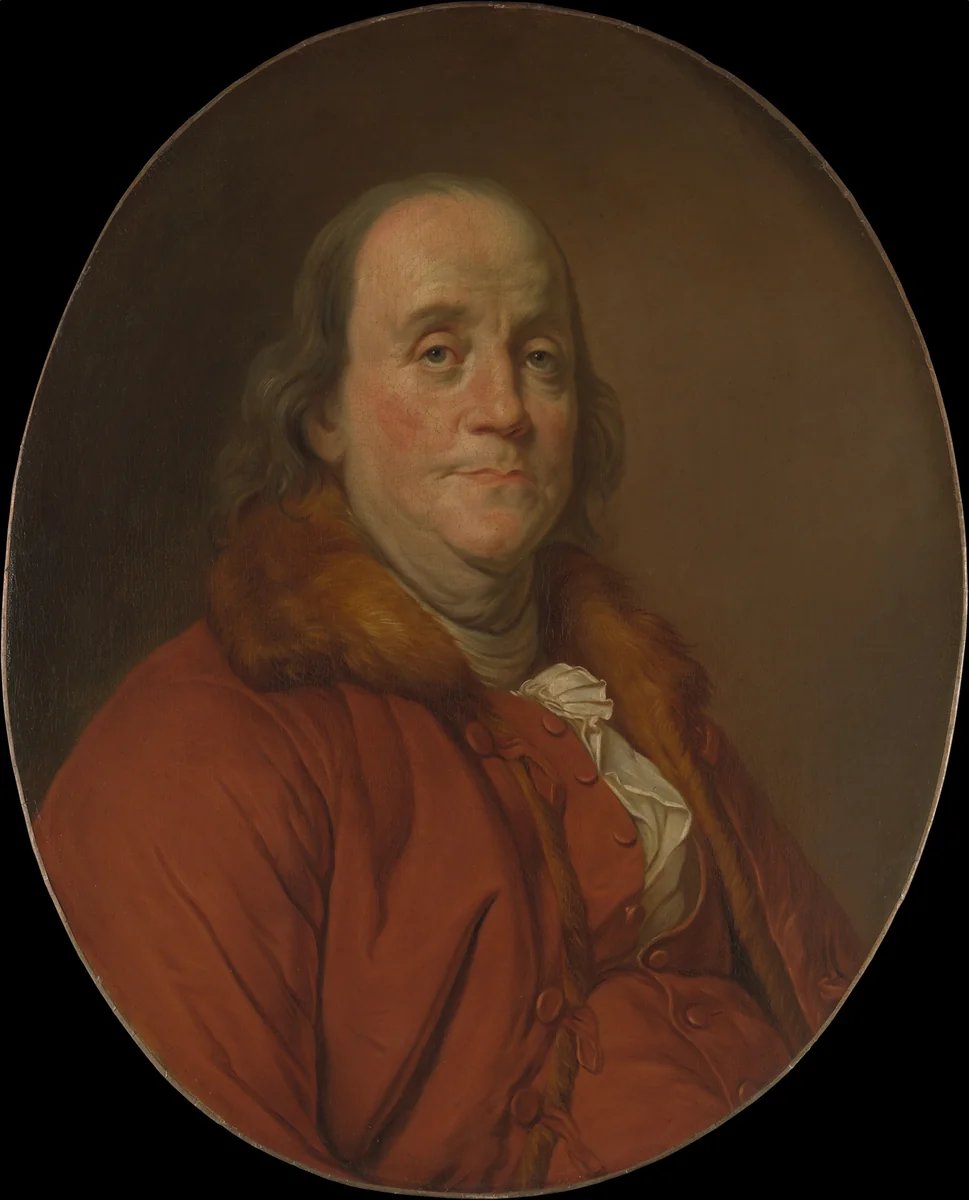 Benjamin Franklin (1706–1790) by Joseph Siffred Duplessis, painting, 1745-1802