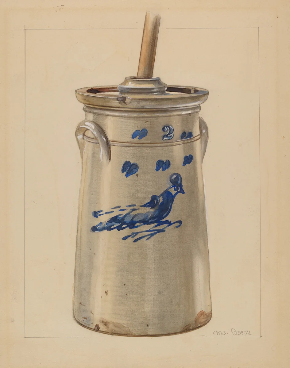 Churn by John Fisk, index of american design, 1936