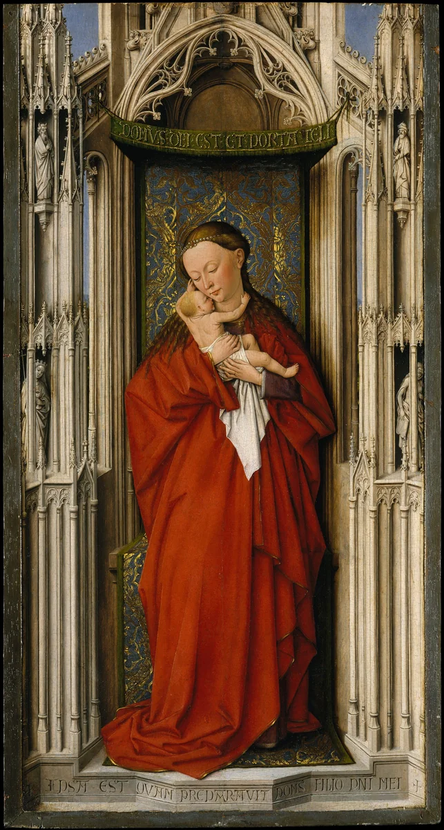 Virgin and Child in a Niche by Jan van Eyck, painting, 1440-1450