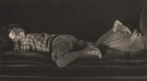 Neil Asleep by Edward Weston, photograph, 1925