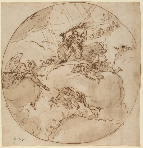 The Apotheosis of San Vitale by Ubaldo Gandolfi, drawing, 1781