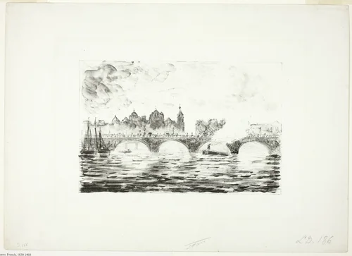 The Houses of Parliament, London by Camille Pissarro, print, 1892-1902