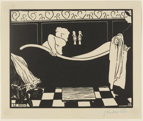 The Bath (Le Bain) from the portfolio The Original Print (L'Estampe originale), no. VIII by Félix Vallotton, print, 1894