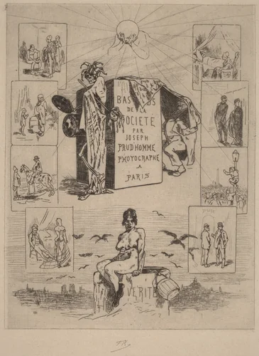 Frontispiece: The Dregs of Society (Les bas-fonds de la societe) by Félicien Rops, print, 1864