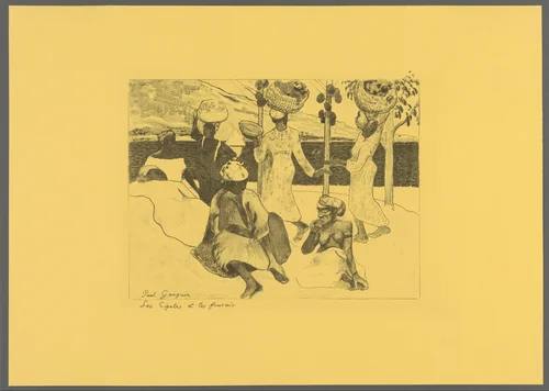 The Grasshoppers and the Ants: A Souvenir of Martinique, from the "Volpini Suite: Dessins lithographiques" by Paul Gauguin, print, 1889