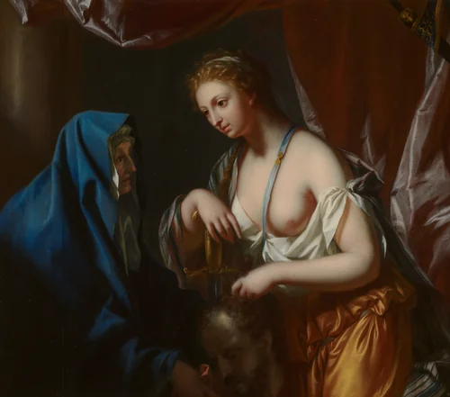 Judith with the Head of Holofernes by Philip van Dijk, painting, 1726