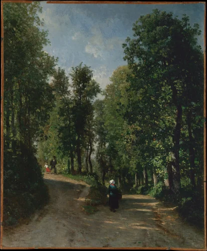 Road in the Woods by Constant Troyon, painting, 1840-1850