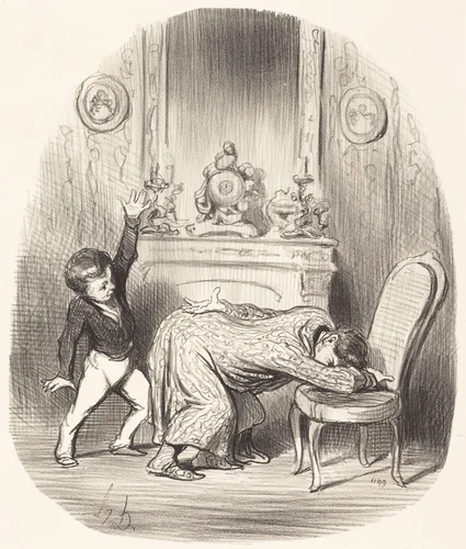 A l'instar d'Henri IV by Honoré Daumier, print, 1852