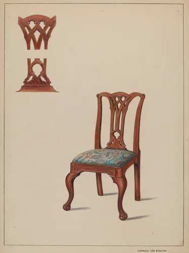 Chair by Francis Law Durand, index of american design, 1936