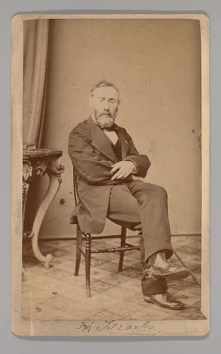 [Jozef Israels] by Willem Frederik Vinkenbos, photograph, 1860-1869