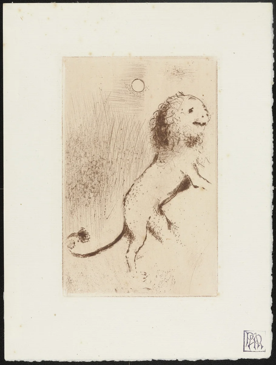 Pride II (L'Orgueil II) from The Seven Deadly Sins (Les Sept péchés capitaux) by Marc Chagall, print, 1925