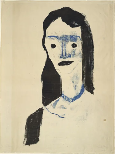 Mrs. A.S. (Frau A.S.) by Emil Nolde, print, 1913