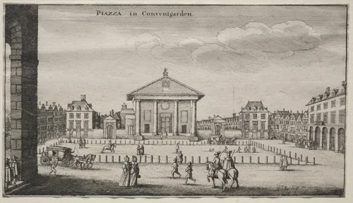 Views of London: The Piazza in Covent Garden by Wenceslaus Hollar, print