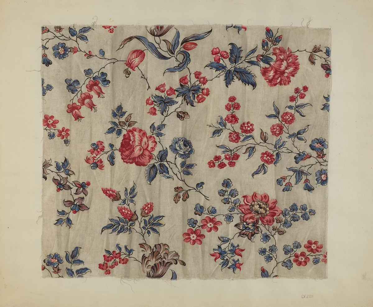 Chintz by Sylvia Dezon, index of american design, 1939