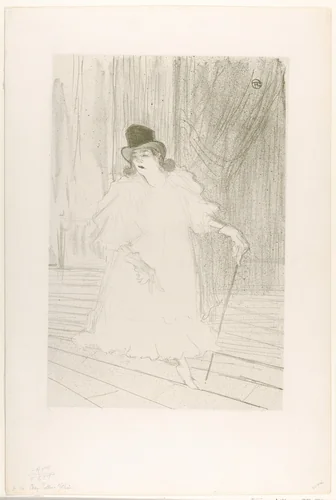 Cecy Loftus by Henri de Toulouse-Lautrec, print, 1895