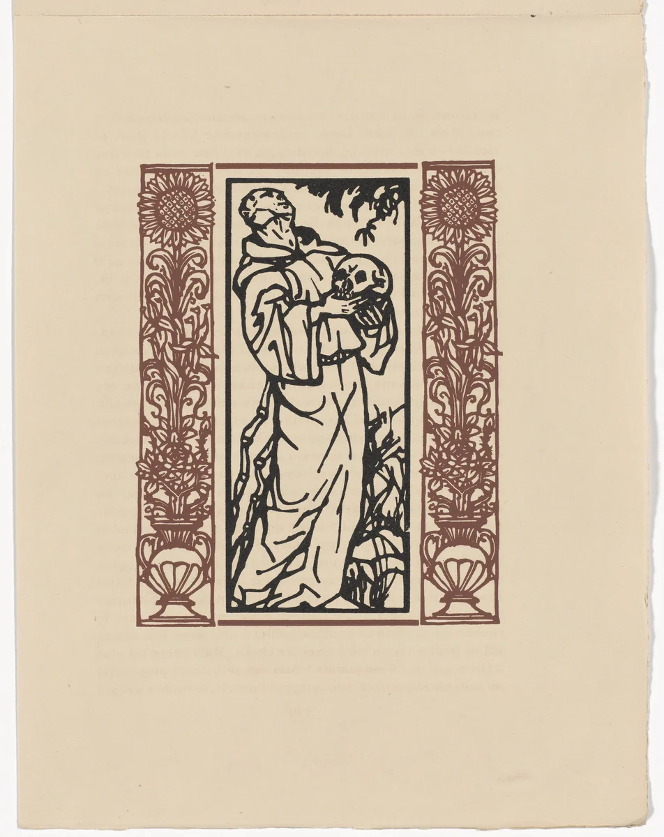 Plate (page 331) from Les Petites Fleurs de St. François (The Little Flowers of St. Francis) by Émile Bernard, illustrated book, 1928