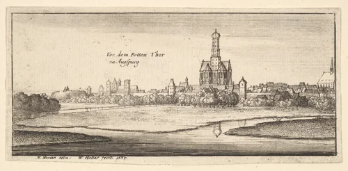 Augsburg, from "German Views" by Wenceslaus Hollar, print, 1665