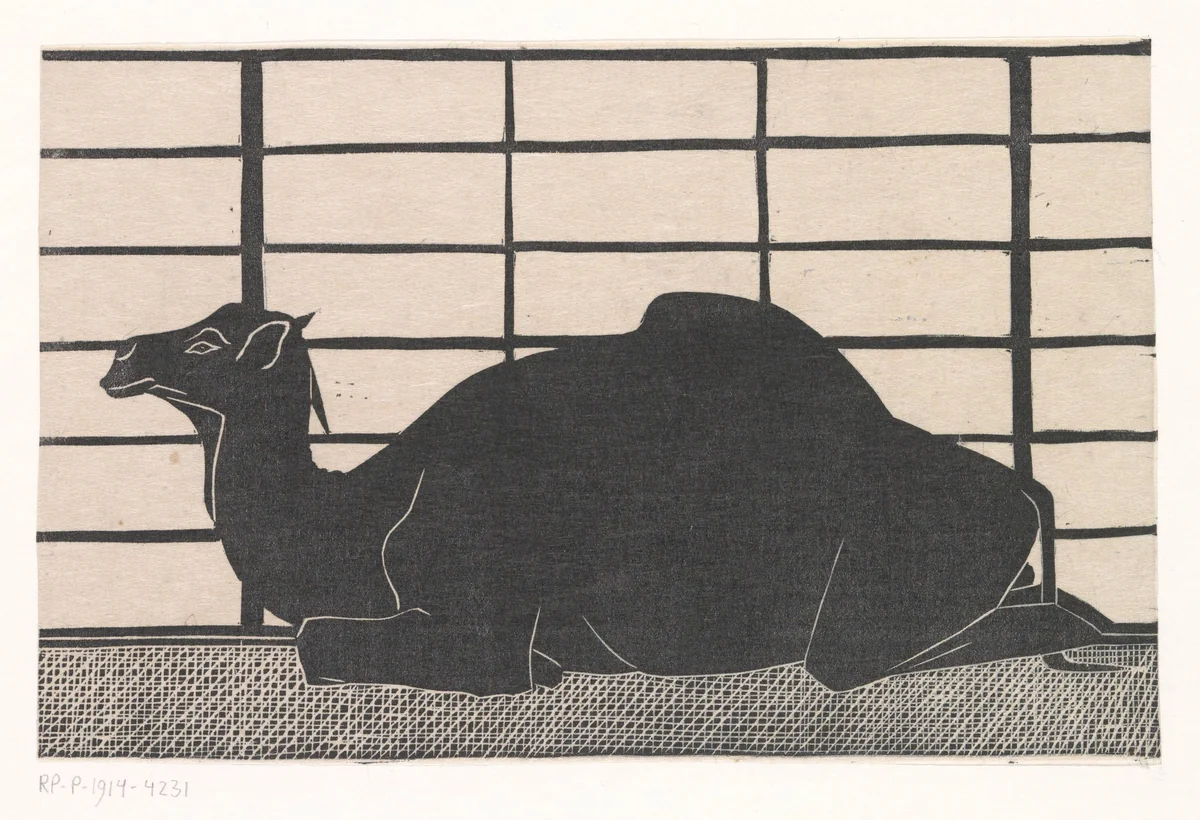 Dromedaris by Samuel Jessurun de Mesquita, print, 1912