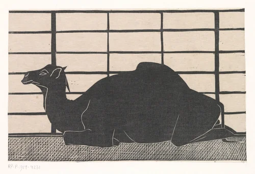 Dromedaris by Samuel Jessurun de Mesquita, print, 1912