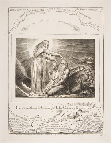 The Vision of God by William Blake, print, 1825-1826