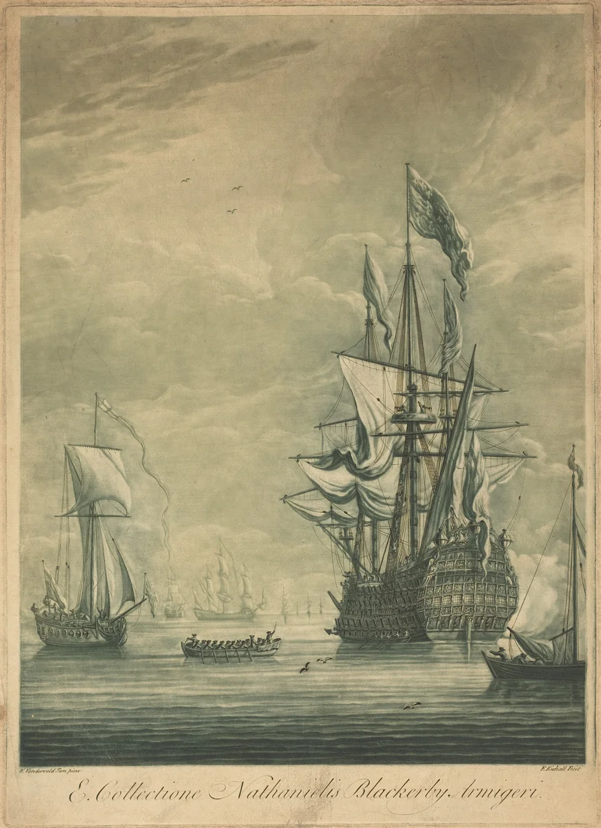 Shipping Scene from the Collection of Nathaniel Blackerby by Elisha Kirkall
Willem van de Velde the Younger, portfolio, 1682-1742