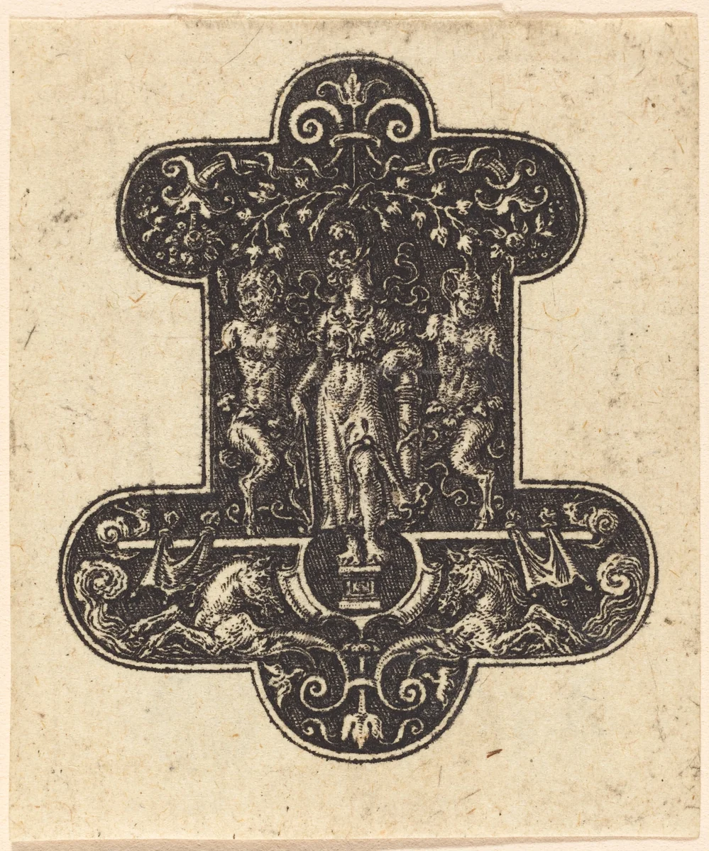 Diana Standing by Etienne Delaune, print, 1519-1583