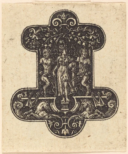 Diana Standing by Etienne Delaune, print, 1519-1583