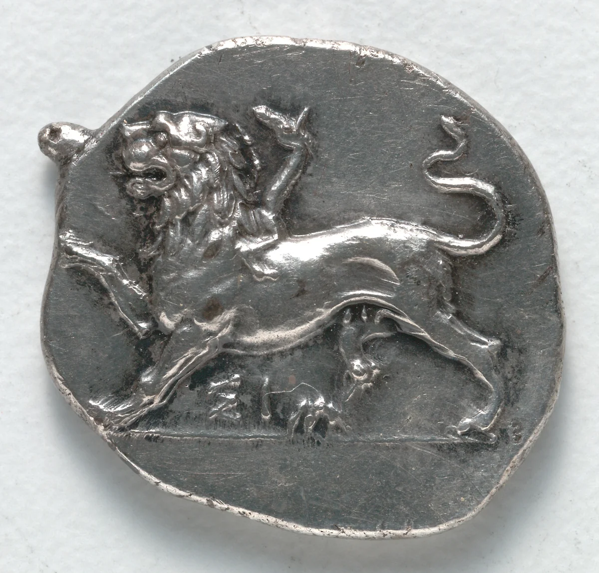 Hemidrachm: Chimaera (obverse) by Unknown, metalwork, -400--323