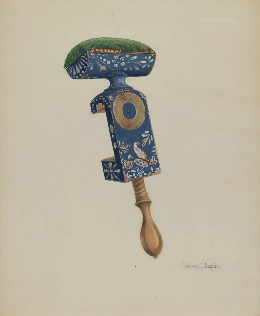 Table Pin Cushion by Grace Halpin, index of american design, 1939