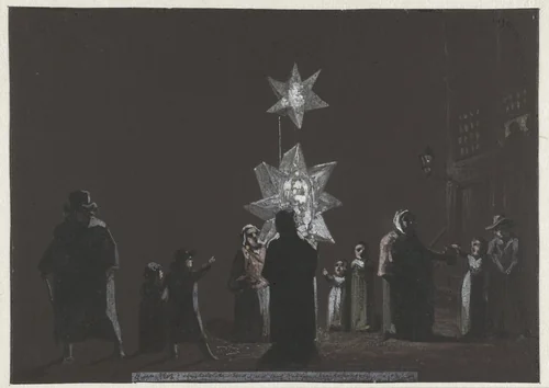 Een heerlijke mis (dagboek, 4 januari 1808) by Christiaan Andriessen, drawing, 1805-1808