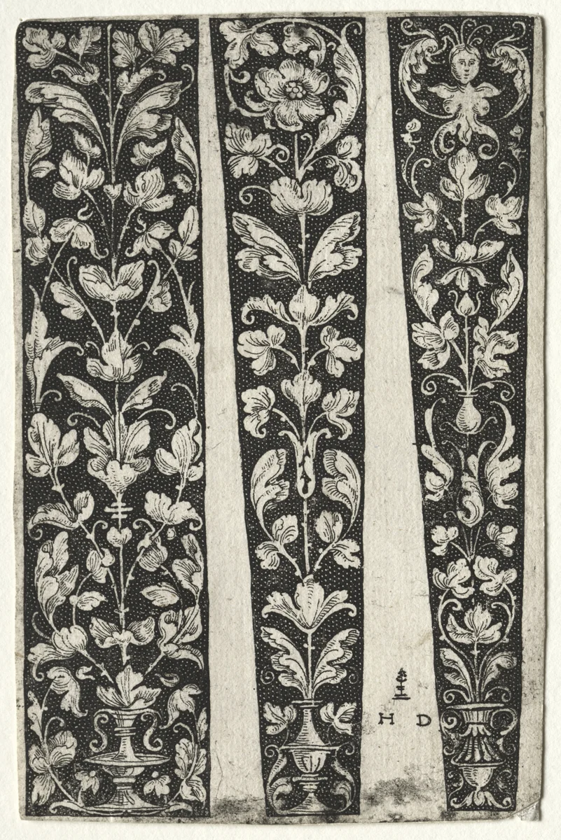 Ornamental Fillet by Daniel Hopfer, print, 1500-1536