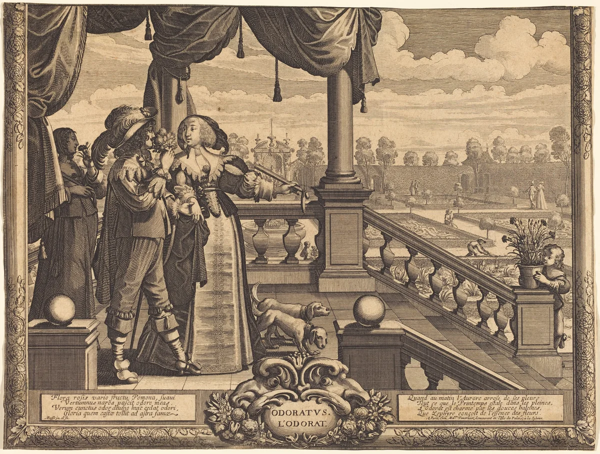 Odoratus, L'Ordorat by Abraham Bosse, print, 1602-1676