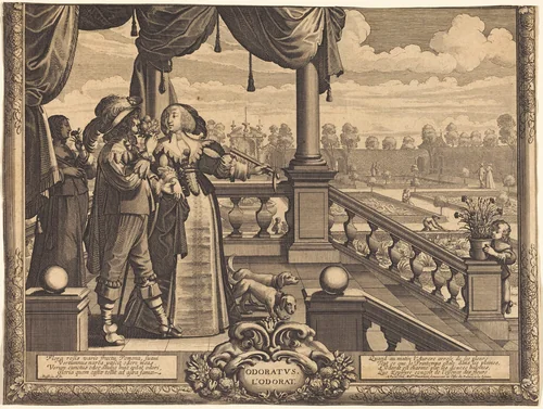 Odoratus, L'Ordorat by Abraham Bosse, print, 1602-1676