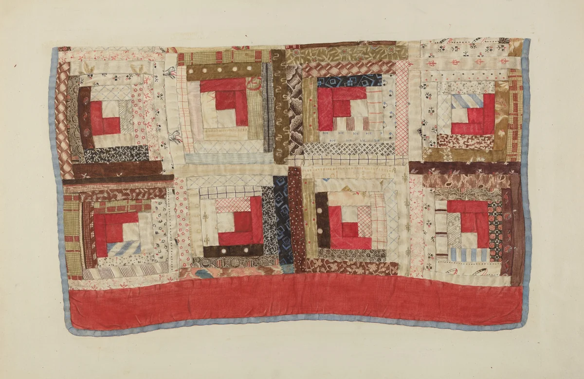 Patchwork Bedspread by Mina Greene, index of american design, 1935-1942