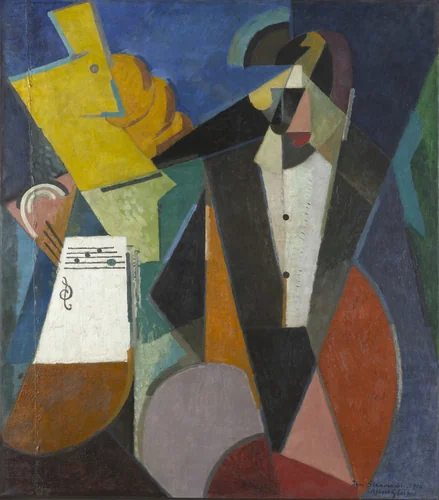 Portrait of Igor Stravinsky by Albert Gleizes, painting, 1914