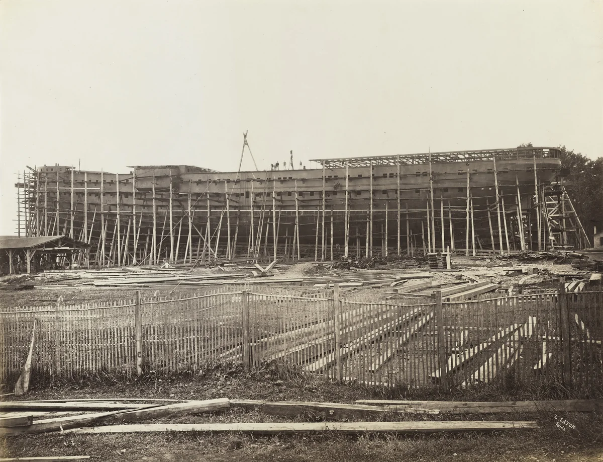 Ship Under Construction by Louis Lafon, photograph