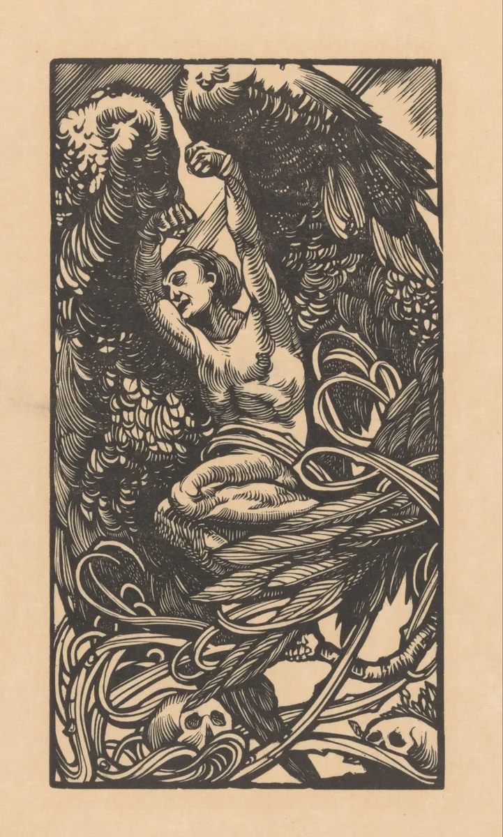 Prometheus geboeid by Johannes Josephus Aarts, print, 1897