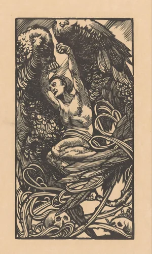 Prometheus geboeid by Johannes Josephus Aarts, print, 1897