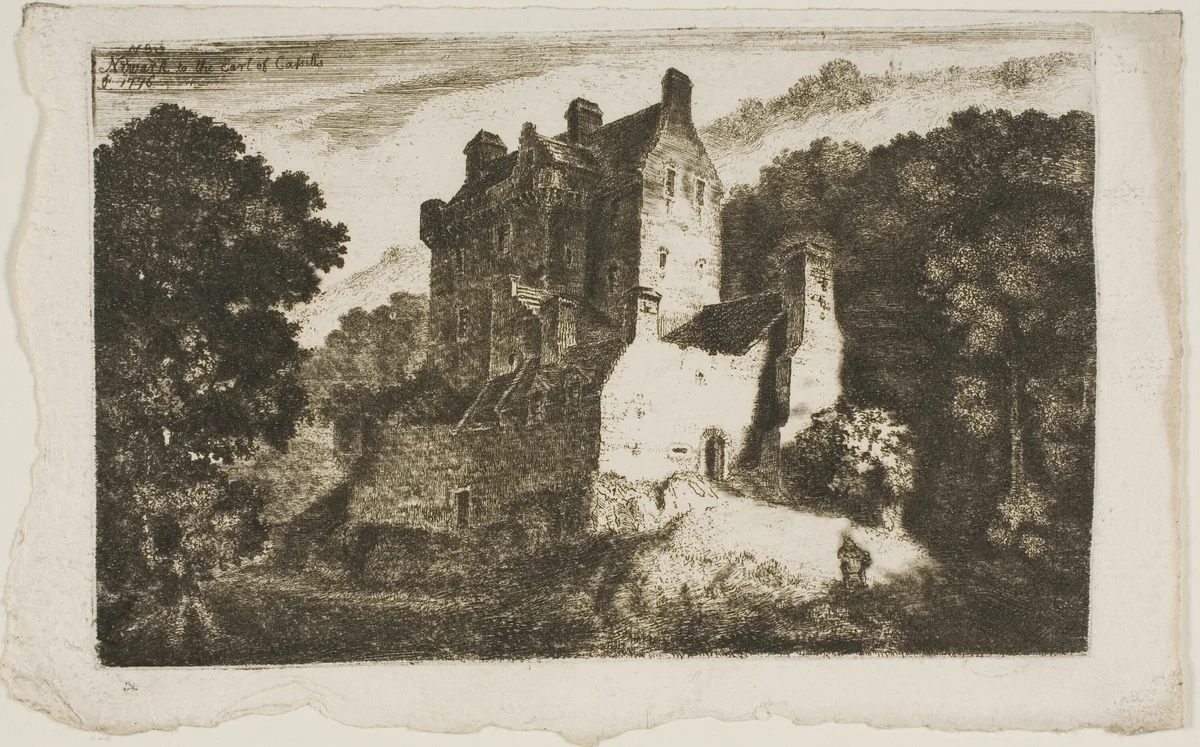Newark Castle by John Clerk, print, 1748-1812
