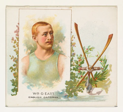 William G. East, English Oarsman, from World's Champions, Second Series (N43) for Allen & Ginter Cigarettes by Allen & Ginter, print, 1888