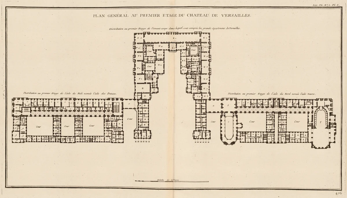Architecture Françoise, 4 Volumes by Jacques François Blondel, book, 1752-1756
