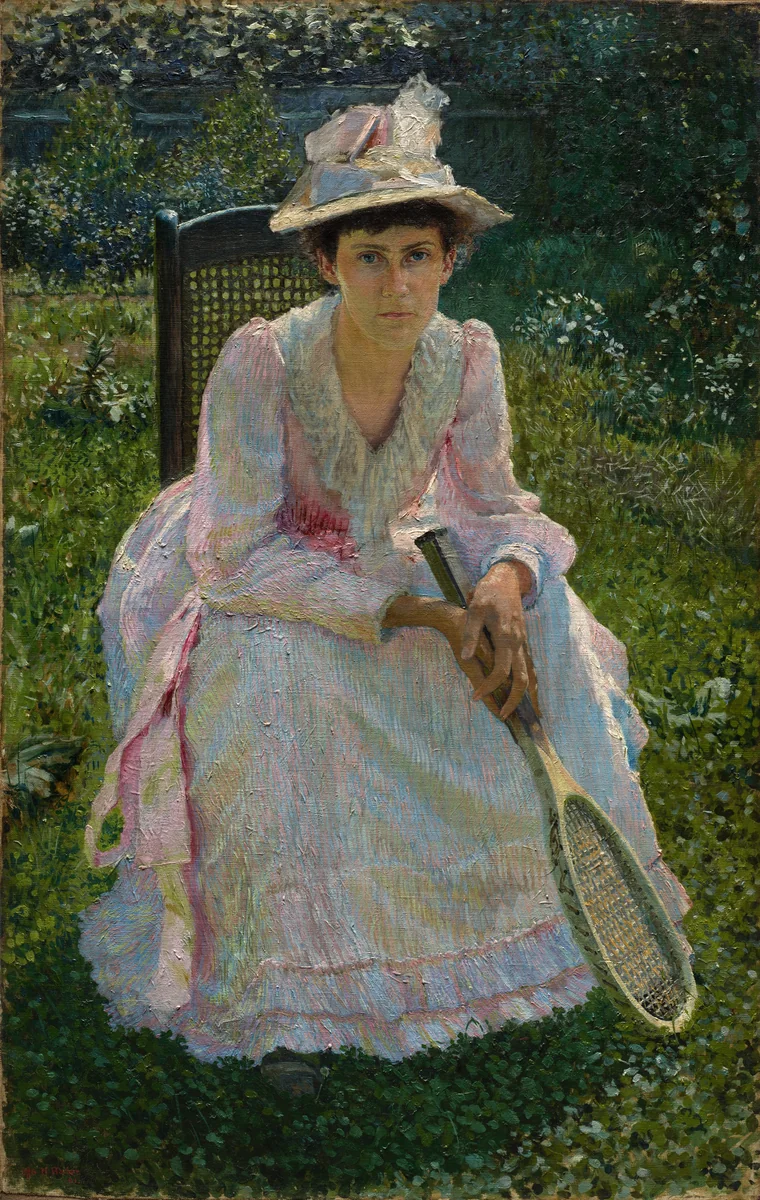 Mary Holland Bacher by Otto H. Bacher, painting, 1891