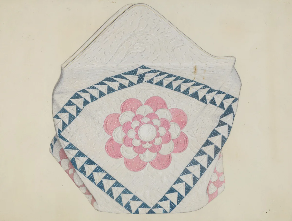 Quilt by William High, index of american design, 1937