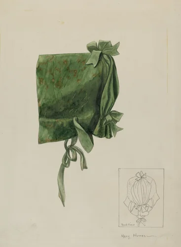 Child's Bonnet by Mary E. Humes, index of american design, 1936